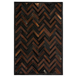 Plutus Cowhide Chevron Area Rug