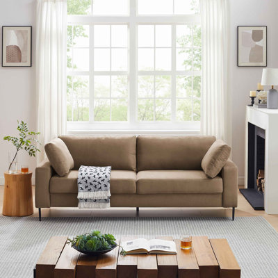 Etta 214.1Cm Velvet Square Arms Sofa