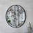 Iron Frame Vertical Round Mirror