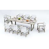 AlsoiWT Outdoor - Piece Teak Dining Set
