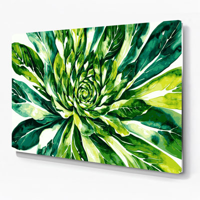 Vegetables Bok Choy Green Metal Wall Art