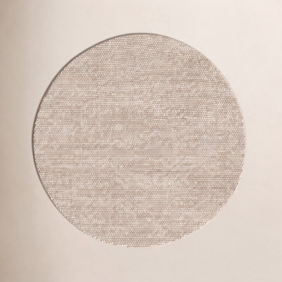 Elle Beige Hand-Woven Wool Rug