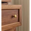 Petit coffre d'appoint de couleur noyer