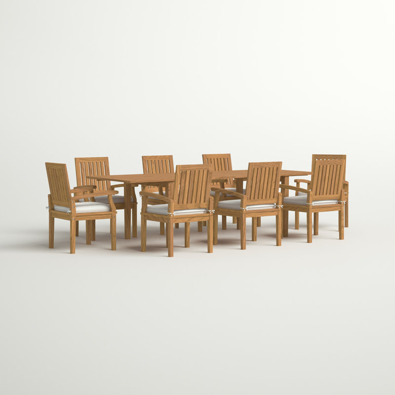 Ensemble repas d'extérieur 9 pièces Marina