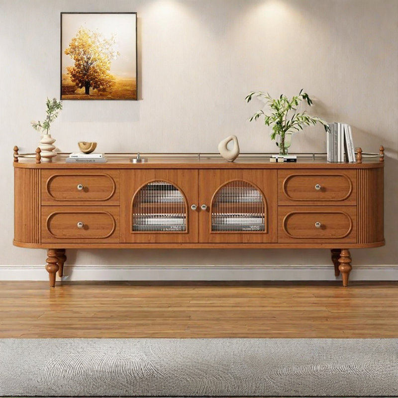 Meuble télé rétro, Orange, 94.5"
