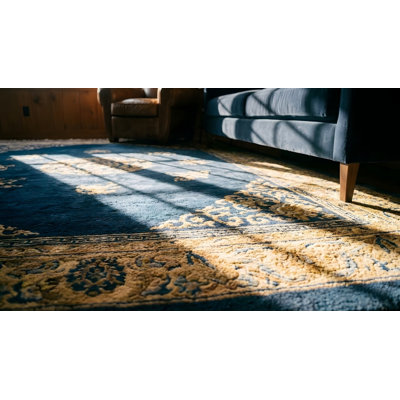 Tapis rectangulaire en laine noué à la main de style chinois antique des années 1920 en laine