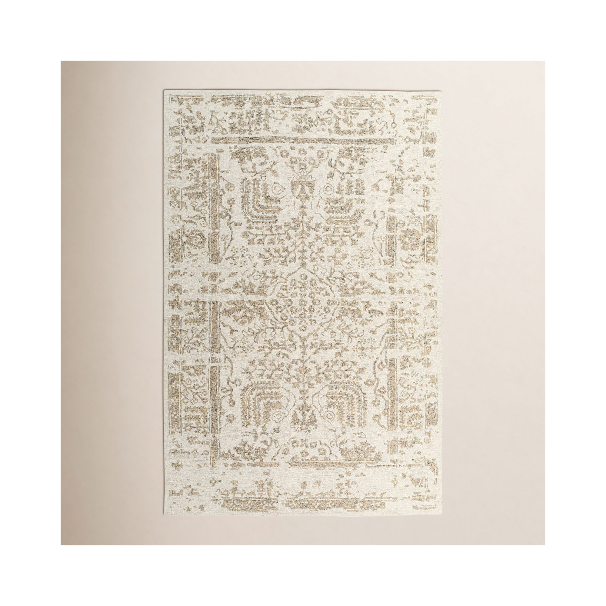 Androulla Handmade Wool Rug, Rectangle 2' x 3'