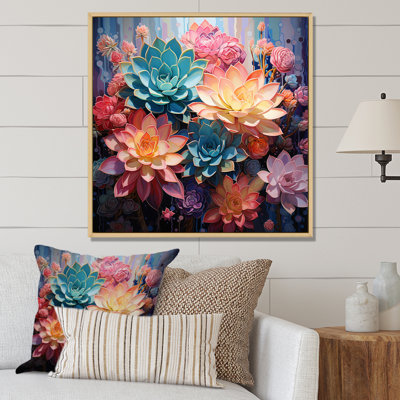 " Pink Succulent Pink Serenade I "