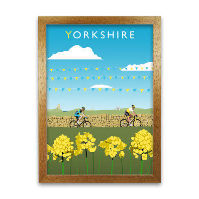 Yorkshire Cycling 1 Piece Wall Art