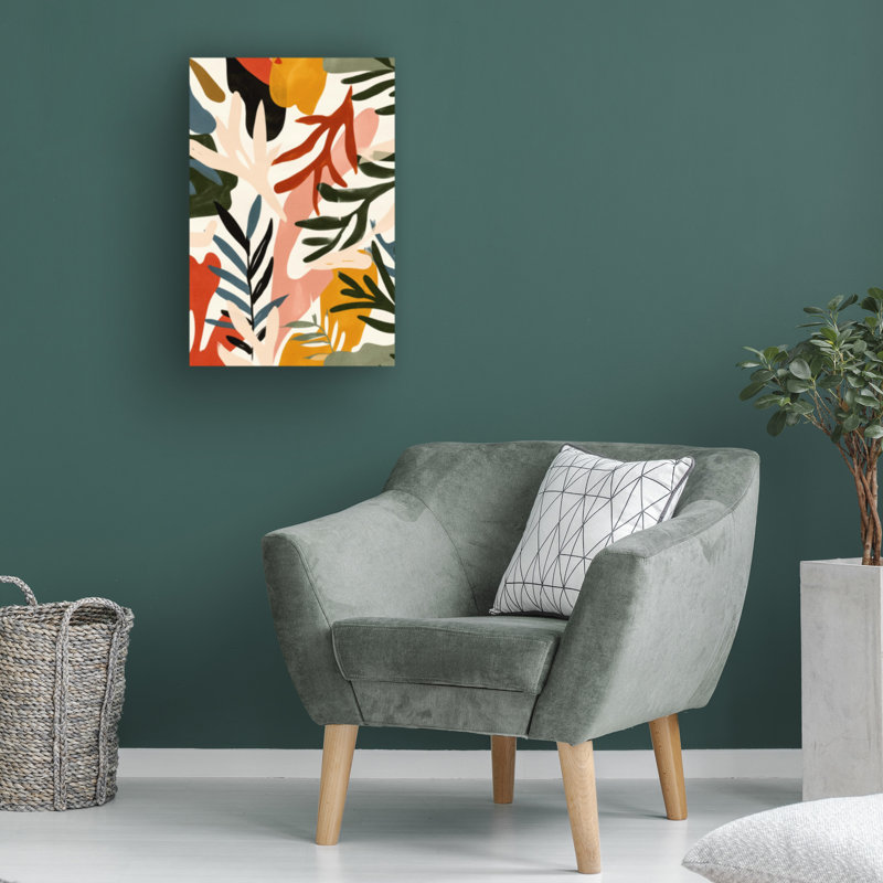 «Treechild Wild Leafs», art sur toile, H 19 po x l 12 po