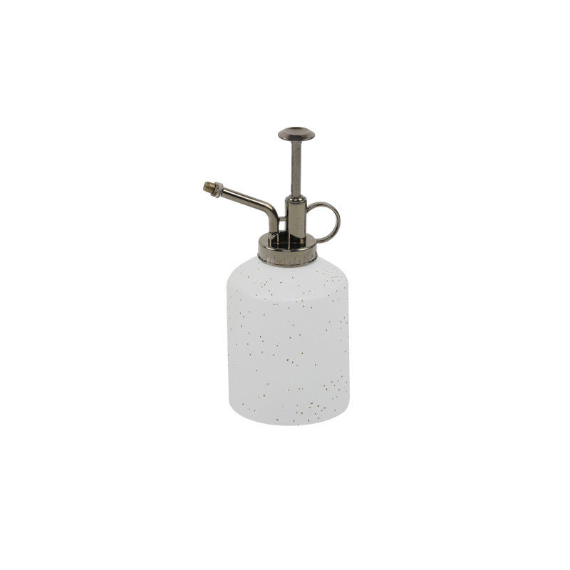 Vase de table en céramique Keayvin, H 7 po x l 3,5 po x P 3 po, Blanc