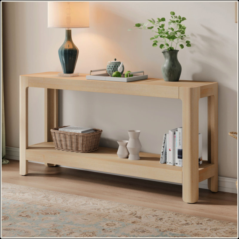 Console de style campagnard Mirod, Naturel