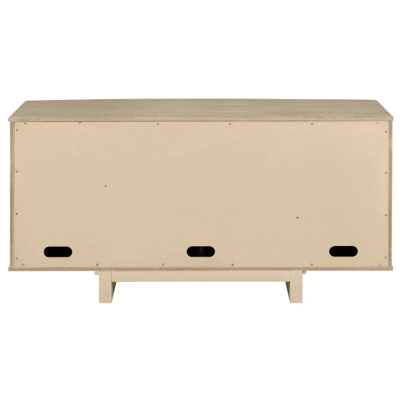 Buffet 4 portes en chêne beige