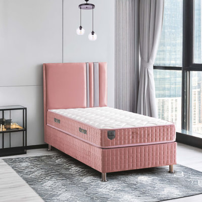 9" Medium-Firm Hybrid Mattress - Made in NJ - Designed for Young Teens - Premium Comfort & Support for Young Sleepers – Individually Pocketed Coils & CertiPUR-US Foam – Fiberglass-Free – Bed in a Box - Matching Bed Frame Available