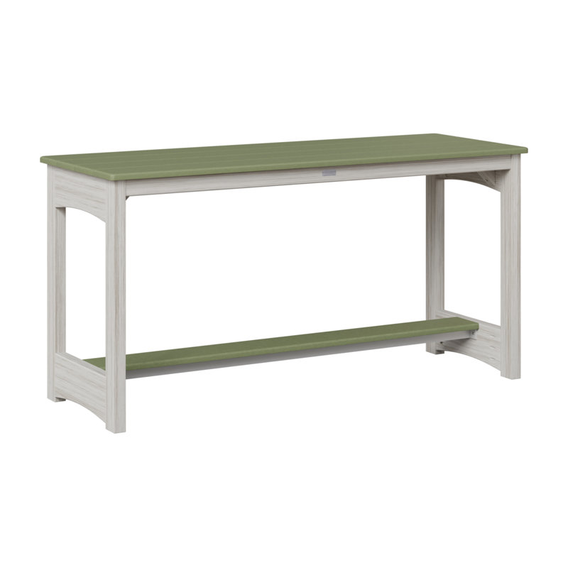 Balcony Outdoor Rectangle Dining Table, Sage, Seashell