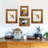 8X10 Picture Frames,Brown Rustic Wood Frame With Glass Front, Display 10X8 Inch Photos For Table Top Display And Wall Mounting