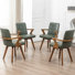 Ensemble de chaises de salle à manger pivotantes à 360 ° Koester