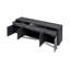 Buffet Maximo Graphite Laque - Base argent-127548699