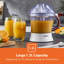 GEEPAS 25W Electric Citrus Juicer | Lemon Squeezer for Orange Lime Grapefruit | 1.2L Capacity Bi-Directional Twist Dual Cone Auto Start | Quick Fresh Healthy Nutritious Juice Daily | 2 Year Warranty