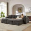 Canapé moderne en nuage de chenille, librement combinable, confortable, idéal pour les meubles de salon modernes dans les maisons, les appartements et les bureaux-130676352