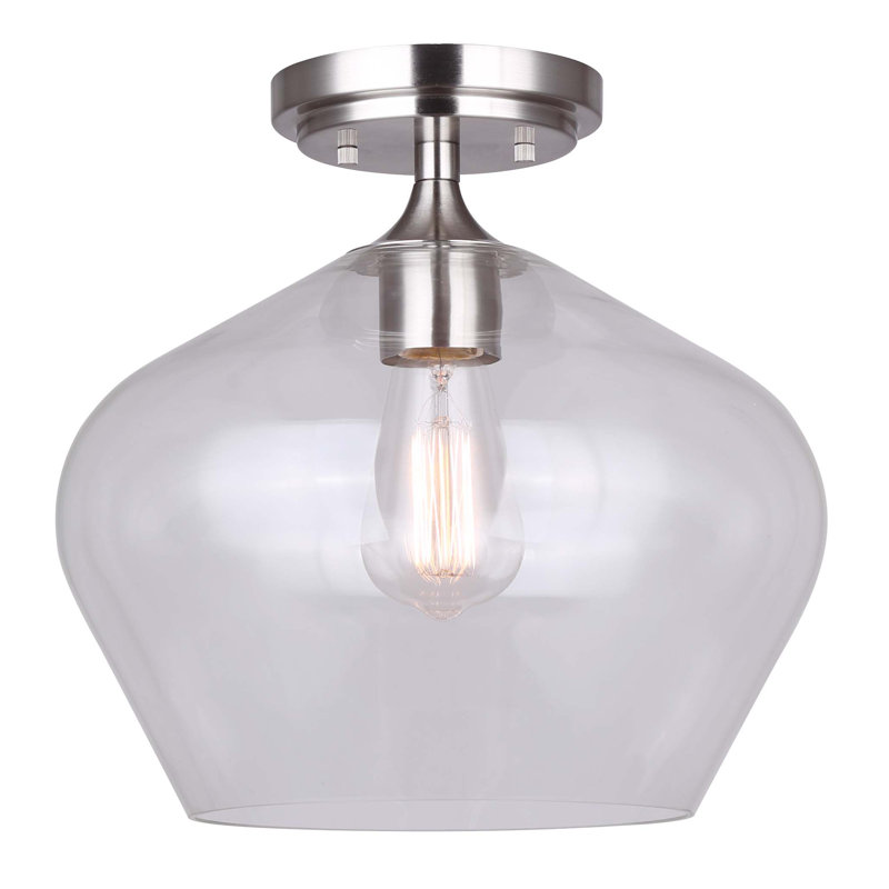 Alaria Glass Semi Flush Mount