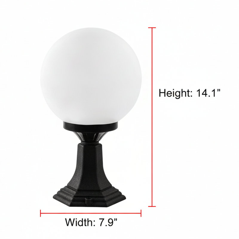 Lampe sur pied d'extérieur 14 po