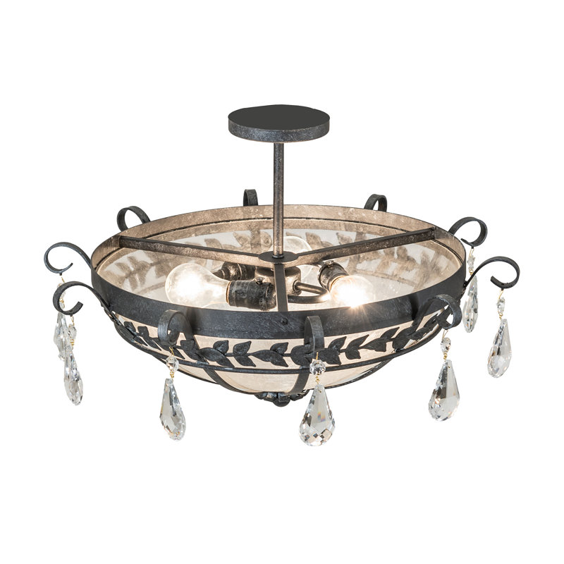 3 - Light Semi Flush Mount