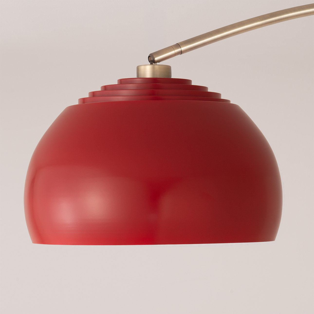 Ellerbe 92 " Floor Lamp, Crimson Red