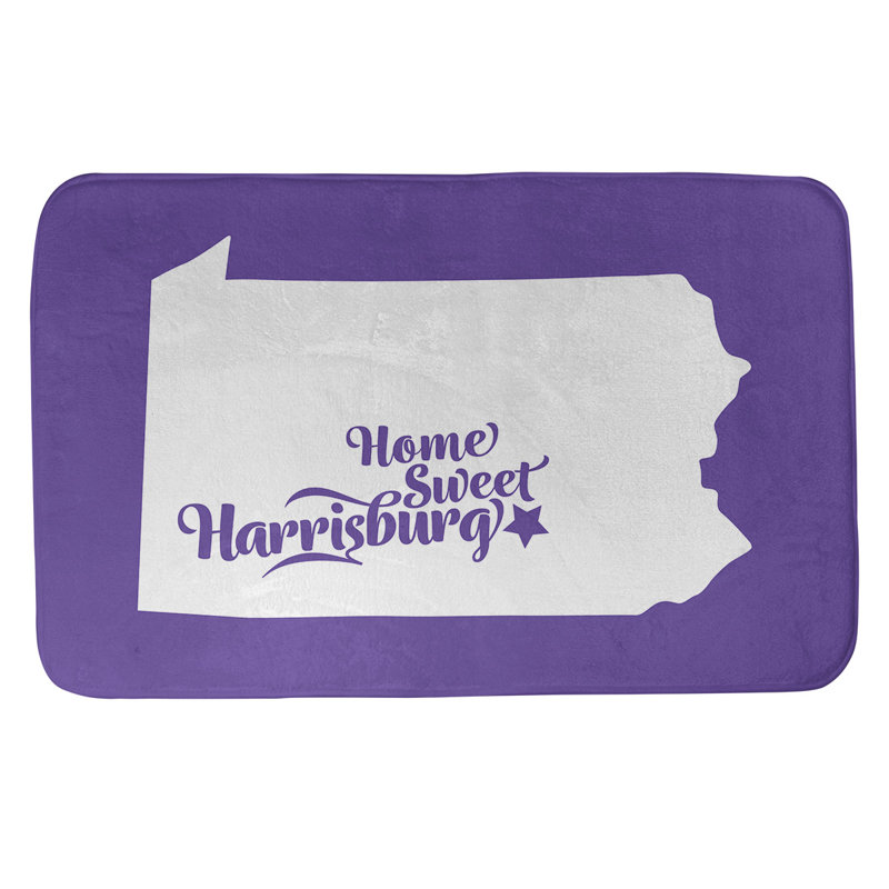 Tapis pour salle de bain harrisburg pennsylvanie, l 17 po x L 21 po, Mauve