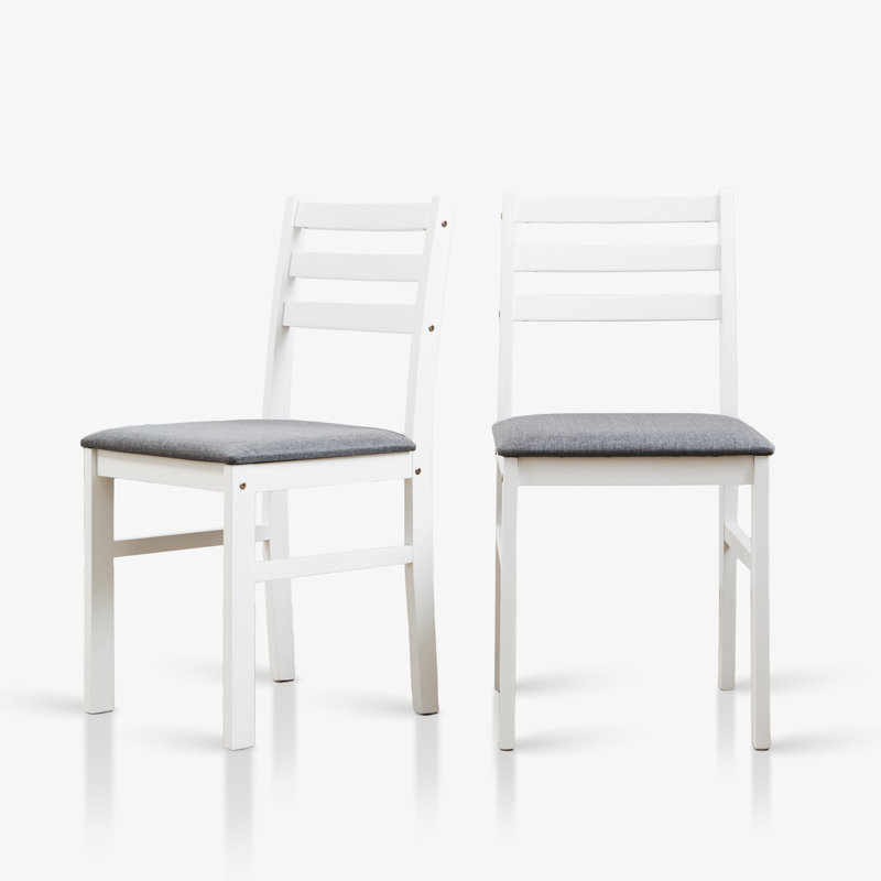 Ensemble de 2 chaises de salle à manger Modern Farmhouse, Blanc