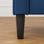 Canapé Mid-Century en similicuir bleu-2071376804