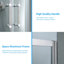 Porte de douche réversible ronde 36 po x l 74,67 po à double porte semi-cadrée (sans base de douche)-125353810