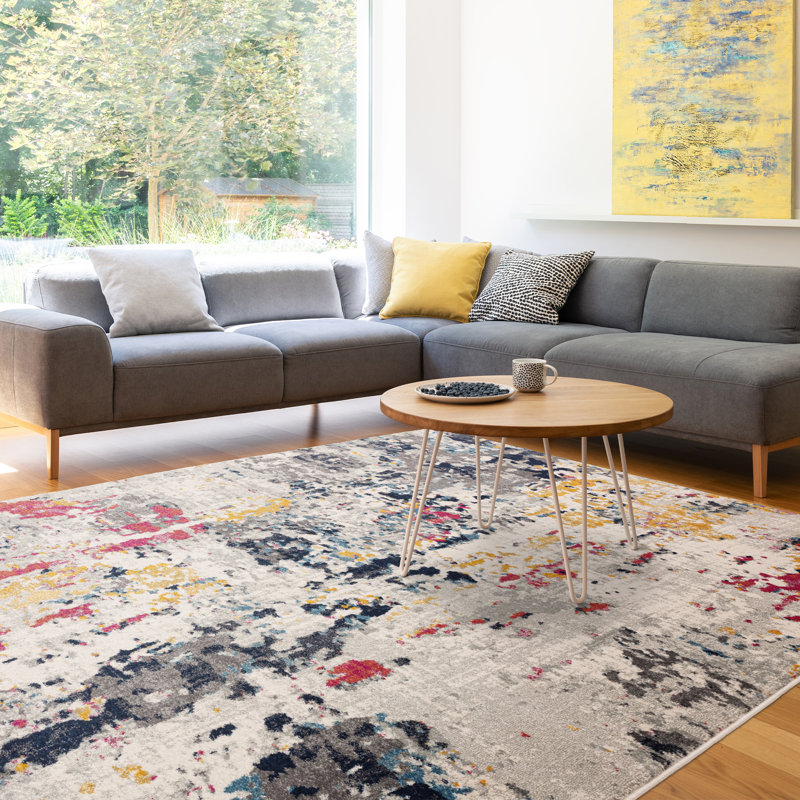 Glosco Abstract Area Rug, Rectangle 120 x 170cm