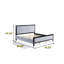 King-size Upholstered Bed With Soft, Fluffy Headboard-1640535207