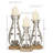 Metal Decorative Silver Candle Holder Set