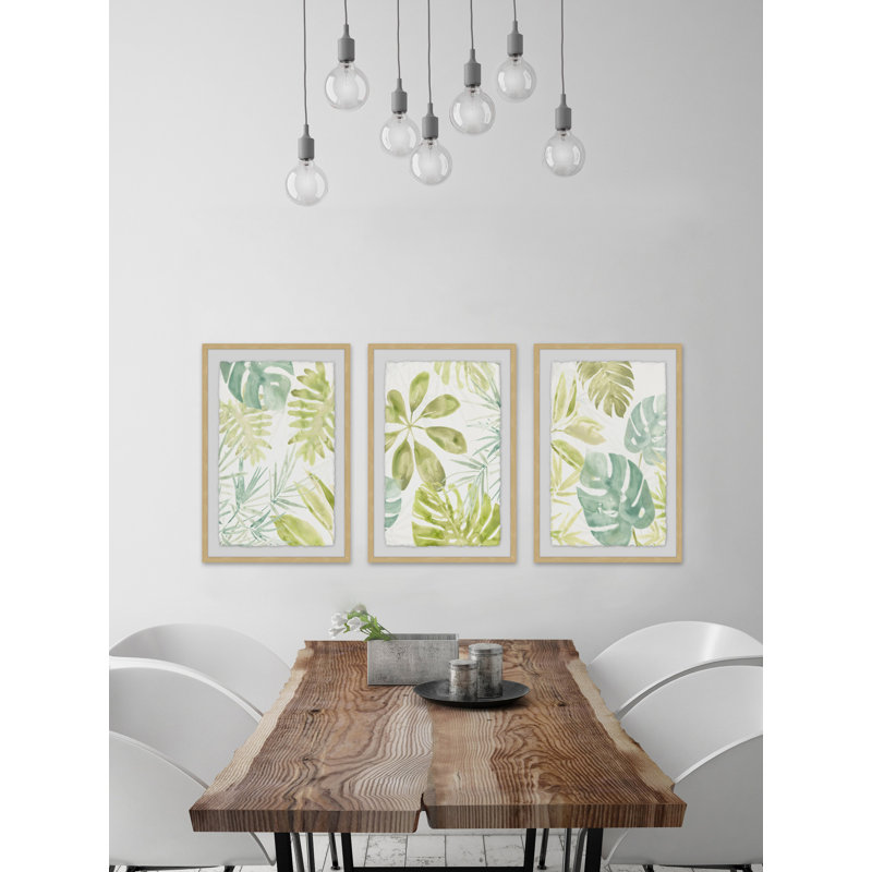 Morning Whisper Triptych - ensemble de 3 reproductions de cadres photo, H 36 po x l 24 po x L 1,5 po