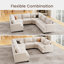 Canapé modulaire surdimensionné en U Anureet-1966442177