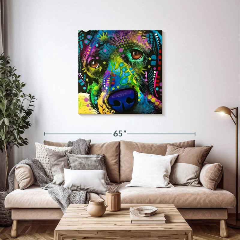Brampt That Happy Place, 36" H x 36" W