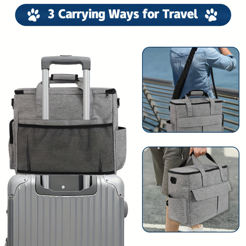 Grey Dog Travel Bag