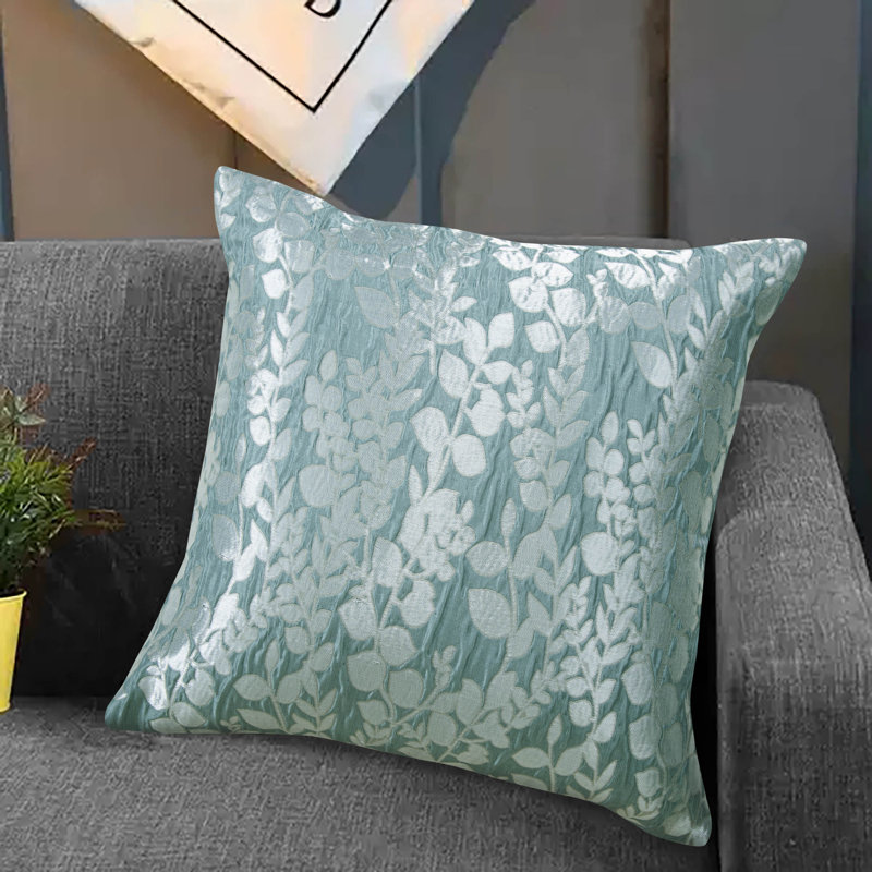 Kevon Floral Square Cushion, Green