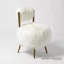 Hailey Chair-Mongolian Lamb-White