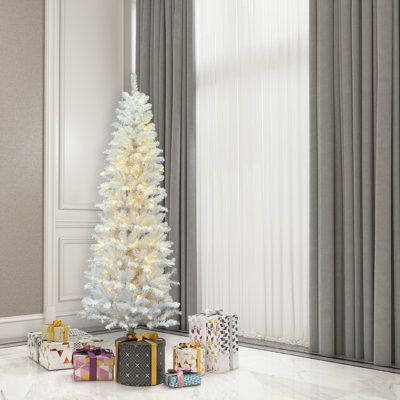 White Salem Pencil Pine Artificial Christmas Tree