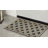 Interlock Weave Natural Wicker Geometric Weather Resistant Non-Slip Outdoor Door Mat