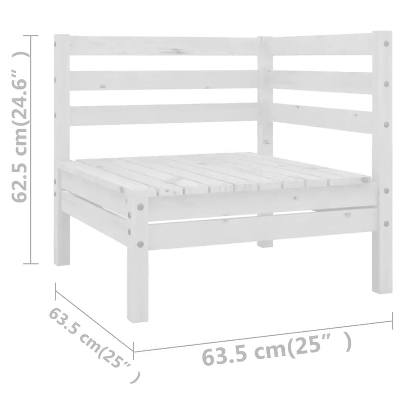 Delco Complete Patio Set, White