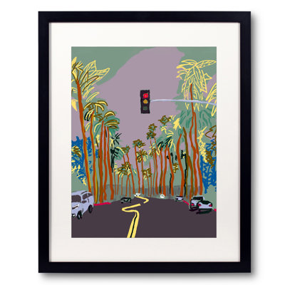 North Beverly Drive Print by Deborah Blum