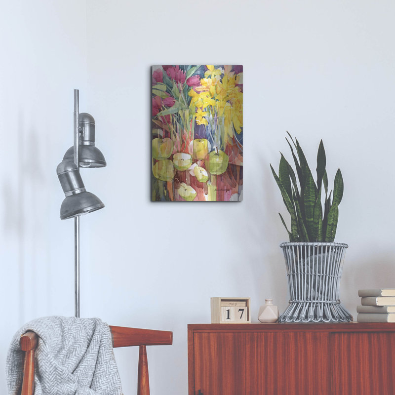 «Spring Paletts» par Annelein Beukenkamp, art mural en métal, H 24 po x l 16 po