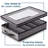 Flatware & Utensil Storage, Durable Silverware Storage Box With Padded Dividers, 5 Compartment Flatware Storage Case, Silverware Case With Handles And Removable Lid - Protects And Organizes Cutlery