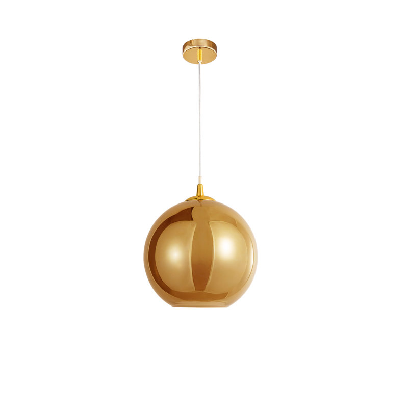 1 - Light Single Pendant, Gold