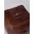 Solid Handmade Buffalo Leather Square Pouf (Recycled Foam With Fibre Fill)-1114853575-1114853439