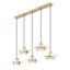 Lustre linéaire 5 lumières Ludo-123222950